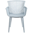 BELIANI - Lot de 4 chaises de jardin PESARO Bleu clair - vignette
