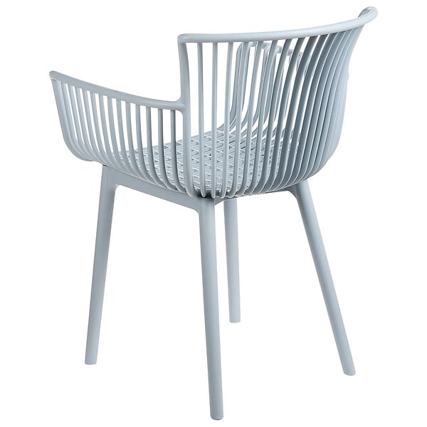 BELIANI - Lot de 4 chaises de jardin PESARO Bleu clair - large