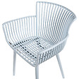 BELIANI - Lot de 4 chaises de jardin PESARO Bleu clair - vignette