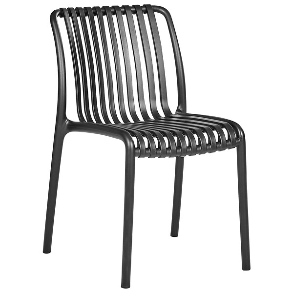 BELIANI - Lot de 4 chaises de jardin ARICCIA Noir - large