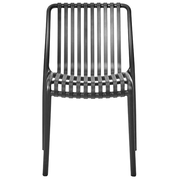 BELIANI - Lot de 4 chaises de jardin ARICCIA Noir - large