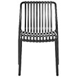 BELIANI - Lot de 4 chaises de jardin ARICCIA Noir - vignette