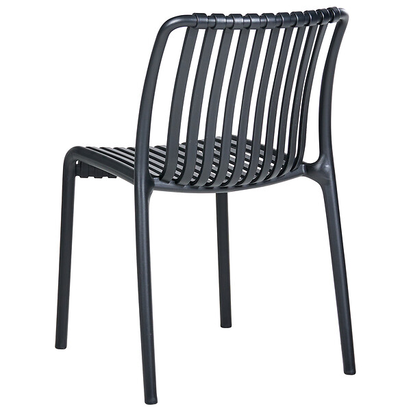 BELIANI - Lot de 4 chaises de jardin ARICCIA Noir - large
