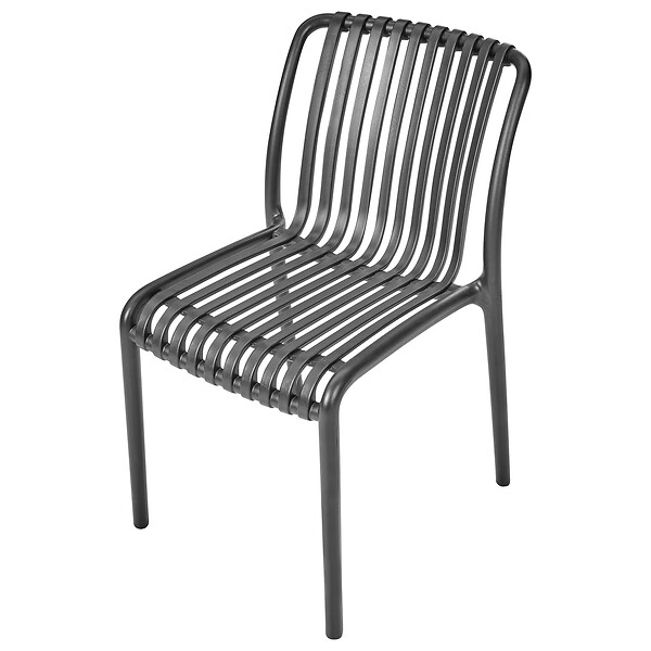 BELIANI - Lot de 4 chaises de jardin ARICCIA Noir - large