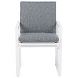 BELIANI - Lot de 2 chaises de jardin avec coussins PANCOLE Tissu Gris - vignette