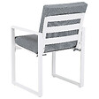 BELIANI - Lot de 2 chaises de jardin avec coussins PANCOLE Tissu Gris - vignette