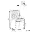 BELIANI - Lot de 4 chaises de jardin ARICCIA Vert clair - vignette