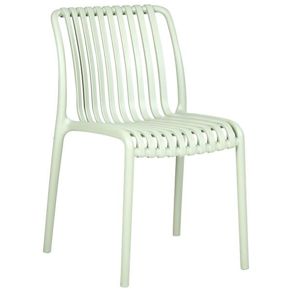BELIANI - Lot de 4 chaises de jardin ARICCIA Vert clair - large