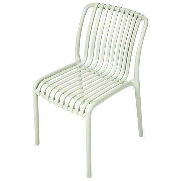 BELIANI - Lot de 4 chaises de jardin ARICCIA Vert clair - large