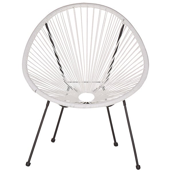 BELIANI - Lot de 2 chaises de jardin ACAPULCO II Blanc - large