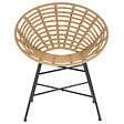 BELIANI - Lot de 2 chaises de jardin ACERRA Marron clair - vignette