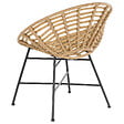 BELIANI - Lot de 2 chaises de jardin ACERRA Marron clair - vignette