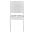 BELIANI - Lot de 4 chaises de jardin FOSSANO Matière synthétique Blanc - vignette