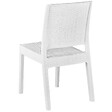 BELIANI - Lot de 4 chaises de jardin FOSSANO Matière synthétique Blanc - vignette