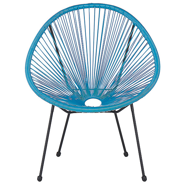 BELIANI - Lot de 2 chaises de jardin ACAPULCO II Bleu - large