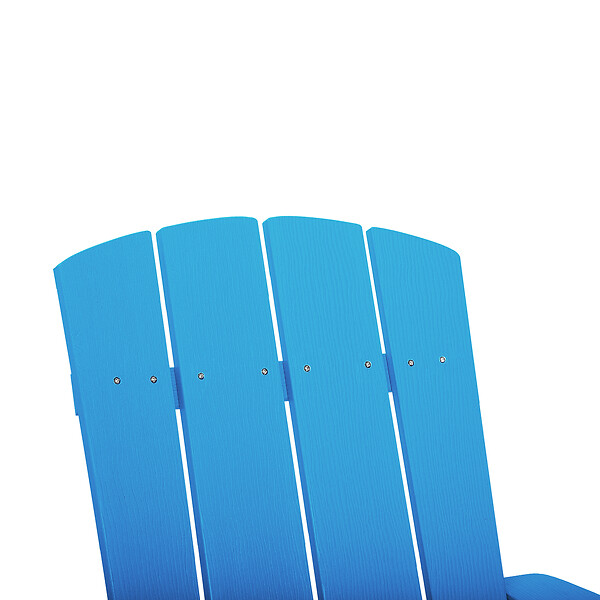 BELIANI - Chaise de jardin ADIRONDACK Bleu - large