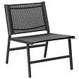 BELIANI - Lot de 2 chaises de jardin MARCEDDI Métal Noir - vignette