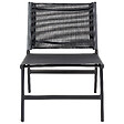 BELIANI - Lot de 2 chaises de jardin MARCEDDI Métal Noir - vignette