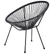 BELIANI - Chaise de jardin ACAPULCO II Noir - vignette