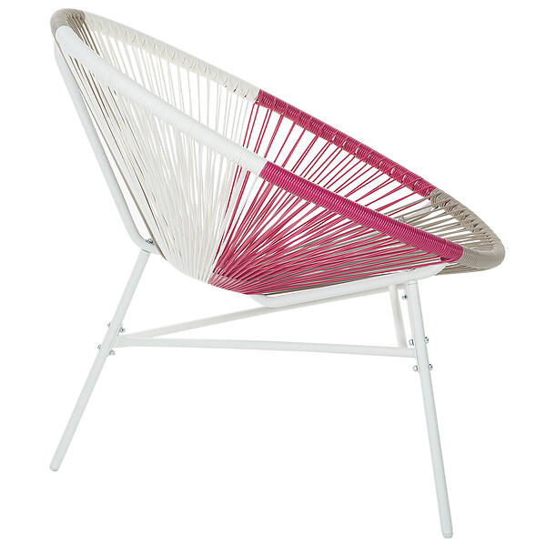 BELIANI - Lot de 2 chaises de jardin ACAPULCO Rose fushia - large