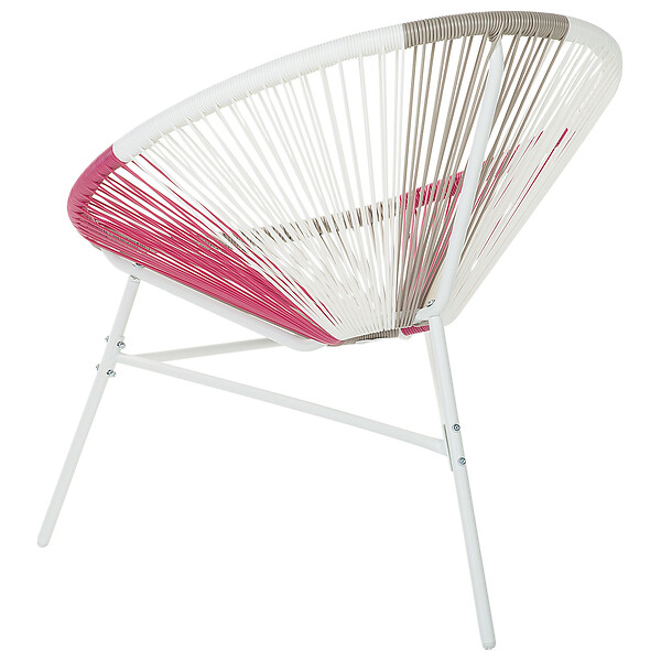 BELIANI - Lot de 2 chaises de jardin ACAPULCO Rose fushia - large