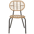 BELIANI - Lot de 4 chaises de jardin PRATELLO Naturel - vignette