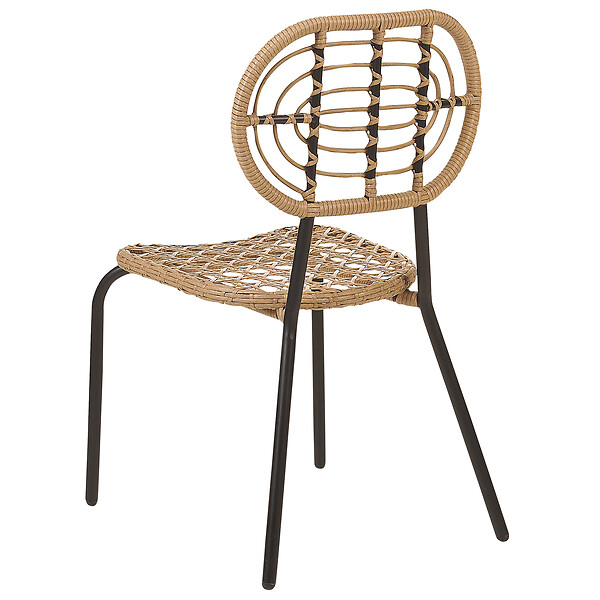 BELIANI - Lot de 4 chaises de jardin PRATELLO Naturel - large