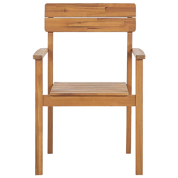 BELIANI - Lot de 4 chaises de jardin FORNELLI Acacia Marron - large