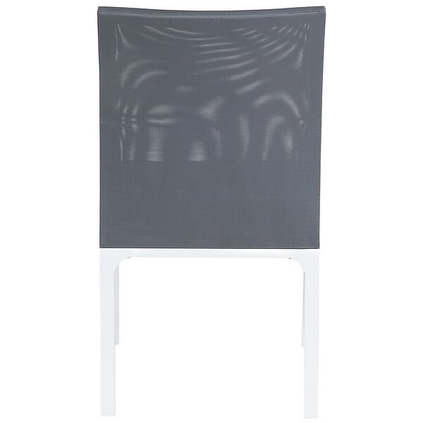 BELIANI - Lot de 2 chaises de jardin avec coussins BACOLI Tissu Gris foncé - large