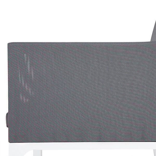 BELIANI - Lot de 2 chaises de jardin avec coussins BACOLI Tissu Gris foncé - large