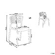 BELIANI - Lot de 4 chaises de jardin GELA Vert menthe - vignette