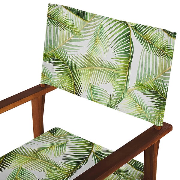 BELIANI - Lot de 2 chaises de jardin CINE Acacia Vert clair - large