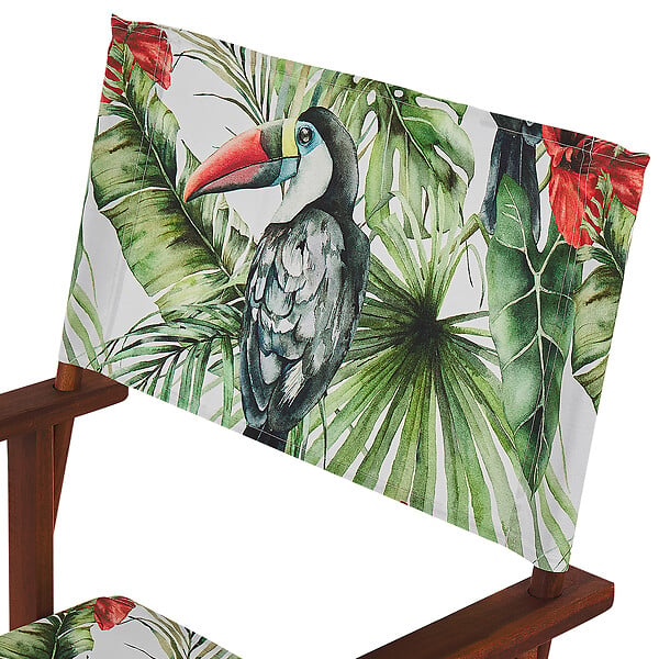 BELIANI - Lot de 2 chaises de jardin CINE Acacia Vert - large
