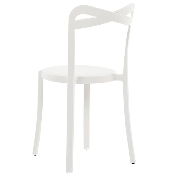 BELIANI - Lot de 4 chaises de jardin CAMOGLI Blanc - large