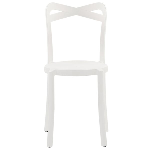 BELIANI - Lot de 4 chaises de jardin CAMOGLI Blanc - large