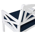 BELIANI - Chaise de jardin BALTIC Acacia Bleu marine - vignette