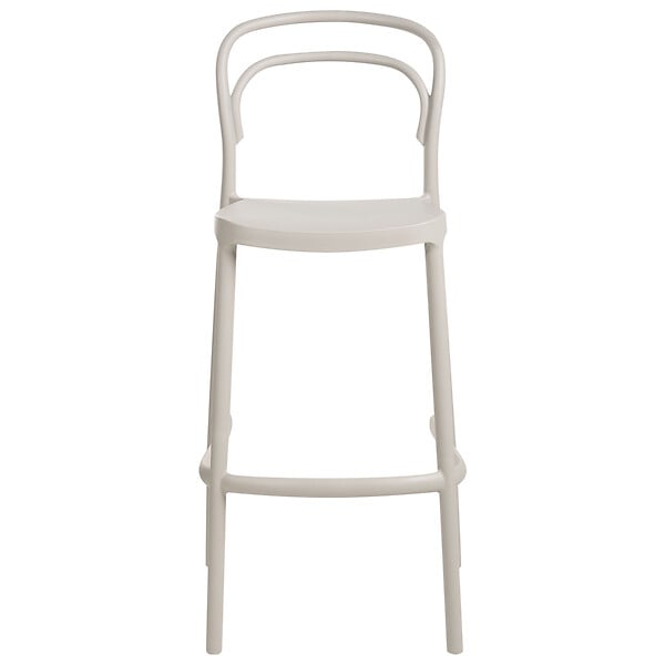 BELIANI - Lot de 2 chaises de bar de jardin PORANO Beige - large