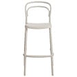 BELIANI - Lot de 2 chaises de bar de jardin PORANO Beige - vignette