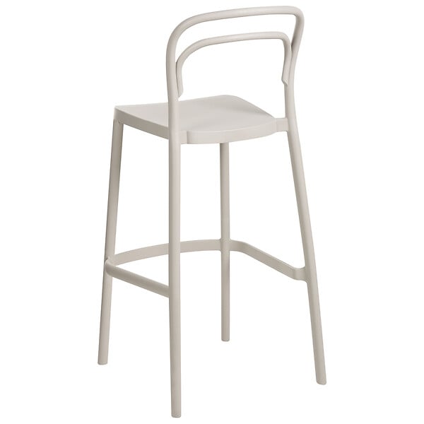 BELIANI - Lot de 2 chaises de bar de jardin PORANO Beige - large