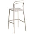 BELIANI - Lot de 2 chaises de bar de jardin PORANO Beige - vignette