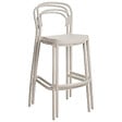 BELIANI - Lot de 2 chaises de bar de jardin PORANO Beige - vignette