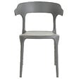 BELIANI - Lot de 4 chaises de jardin GUBBIO Gris - vignette