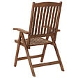 BELIANI - Chaise de jardin AMANTEA Acacia Marron foncé - vignette