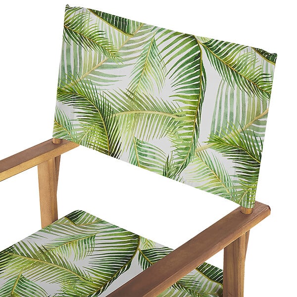 BELIANI - Lot de 2 chaises de jardin CINE Acacia Vert clair - large