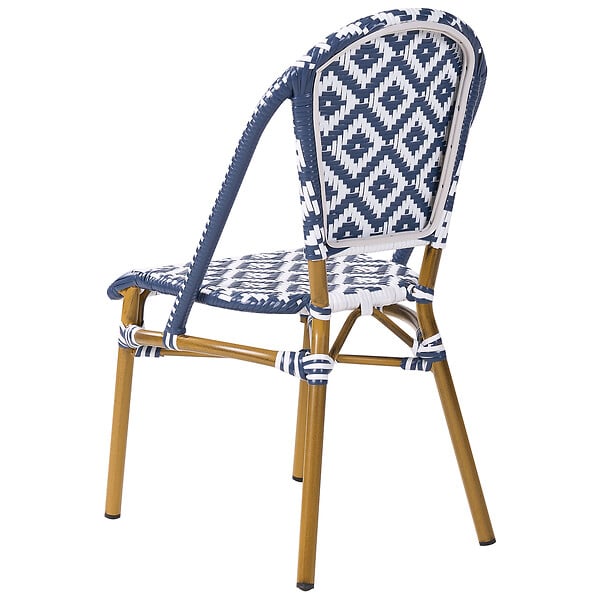 BELIANI - Lot de 4 chaises de jardin RIFREDDO Bleu - large