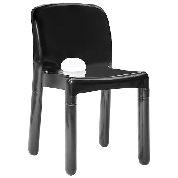 BELIANI - Lot de 4 chaises de jardin BETIM Noir - large