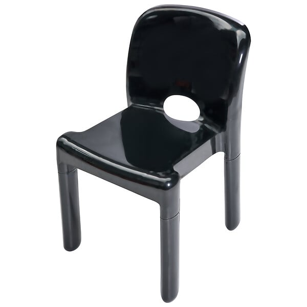BELIANI - Lot de 4 chaises de jardin BETIM Noir - large