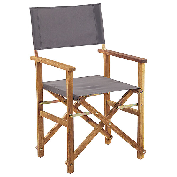 BELIANI - Lot de 2 chaises de jardin CINE Acacia Vert clair - large