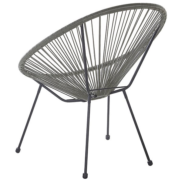 BELIANI - Chaise de jardin ACAPULCO II Gris foncé - large