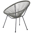 BELIANI - Chaise de jardin ACAPULCO II Gris foncé - vignette